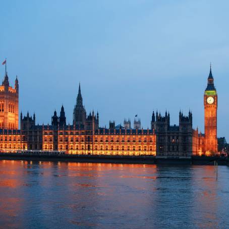 Golden Reflections Big Ben and Westminster Palace at Sunset