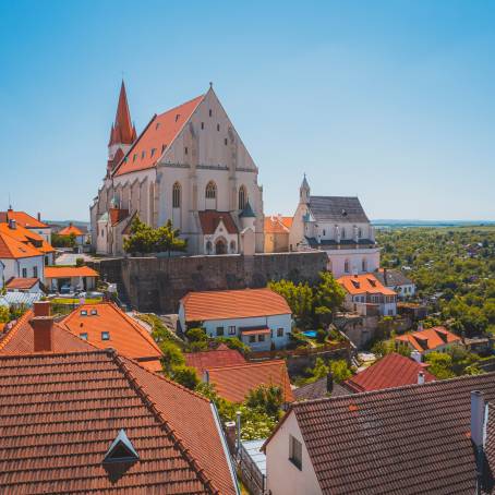 Gothic St. Nicholas Church in Znojmos South Moravian Vineyards