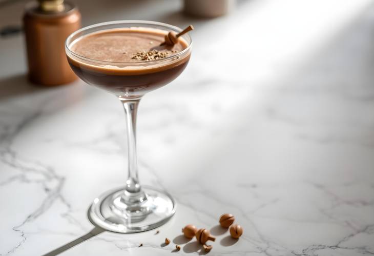 Gourmet Chocolate Hazelnut Martini in Hard Light A Rich and Decadent Cocktail