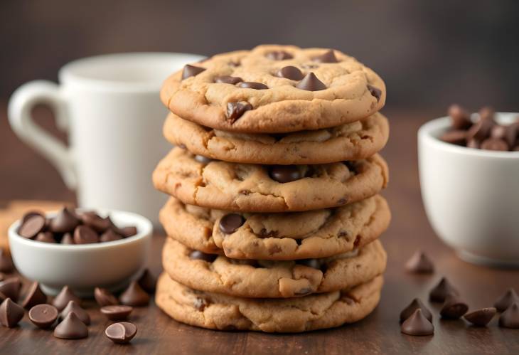 Gourmet Mexican Hot Chocolate Cookies with Melting Chips A Stack of Pure Bliss