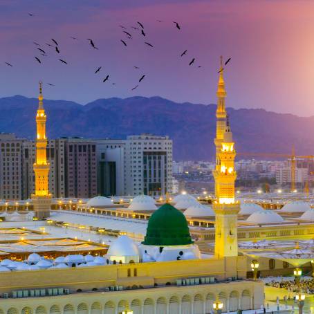 Green Dome and Prophet Tomb Masjid Nabawi Overview