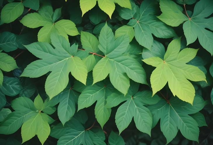 Green Leaves with Elegant Nature Texture