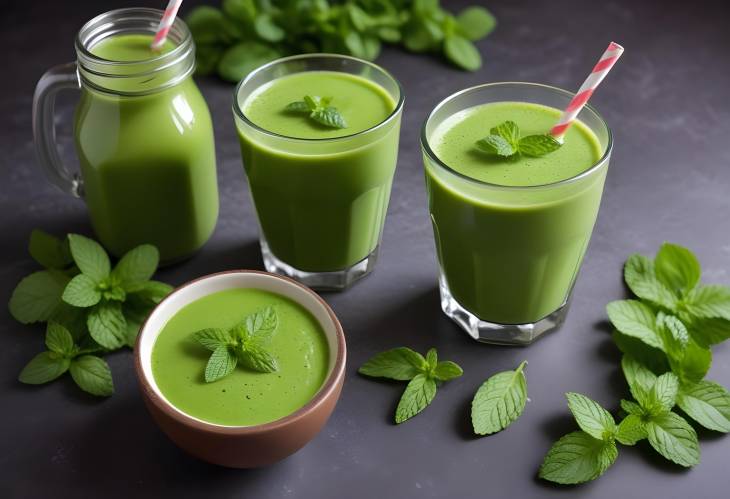 Green Smoothie with a Mint Twist Delicious and Nutritious for a Healthy Lifestyle