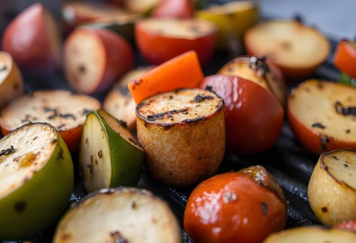 Grilled Goodness A Close Up of Veggie Perfection