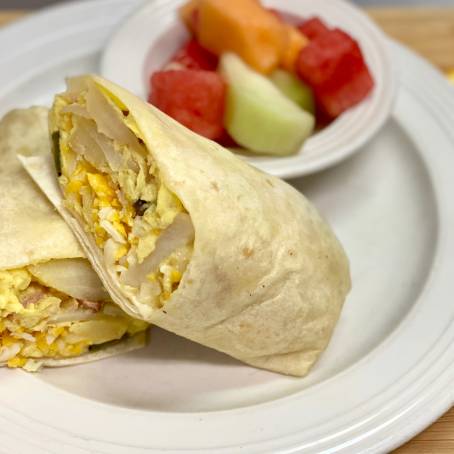 GuiltFree Vegetarian Breakfast Burrito with Eggs