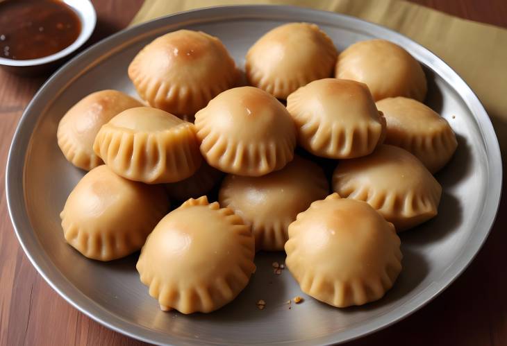 Gulgule Traditional Sweet Dumplings with Jaggery and Wheat Flour, Deep Fried to Perfection