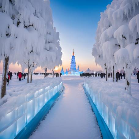 Harbin Ice Snow World 2018 Opening Ceremony Ice Snow Blooming Garden Theme Unveiled