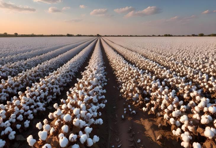 Harvest Time in Cotton Fields  Fields Ready for Cotton Picking