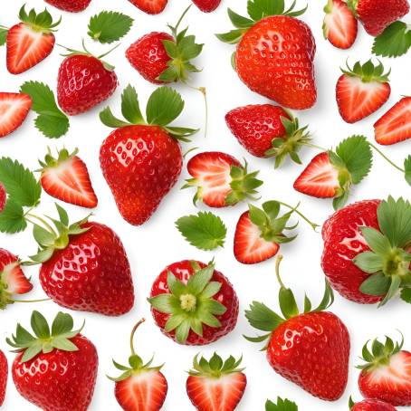 Healthy Red Strawberry on White Background Isolated Fresh Fruit with Nutritional Benefits