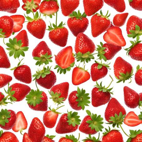 Healthy Strawberry Isolated Juicy Red Fruit on White Background with Rich Nutrients