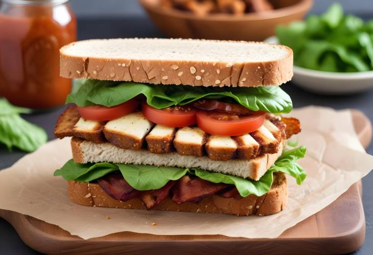 Healthy Vegan BLT Sandwich with Tempeh Bacon  A Plant Based Twist on a Classic