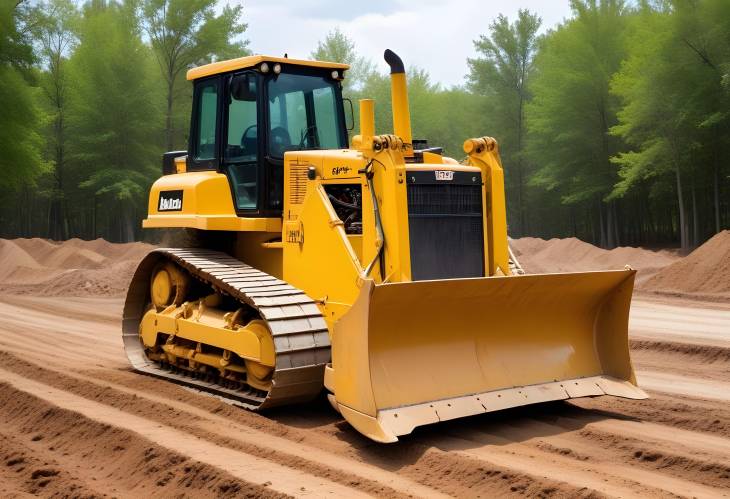 Heavy Track Type Bulldozer for Construction and Earthmoving, Land Clearing Equipment, Excavation Mac