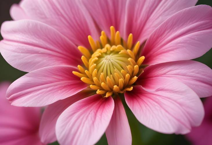 High Resolution Close Up of Flower, Capturing Petal Texture and Detailed Floral Structure