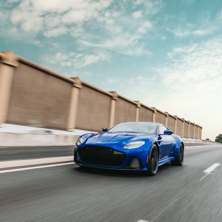 High Speed Car on a Thrilling Highway Capturing Motion and Speed