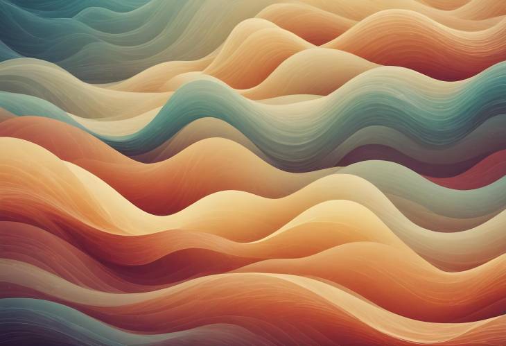 High Tech Abstract Background with Chromium Waves and Smooth Texture