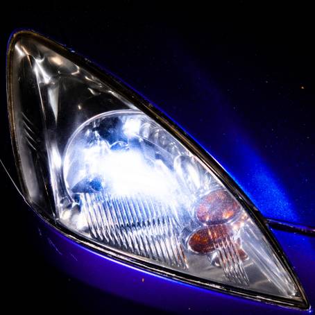 HighEnd Car Headlight CloseUp Detail