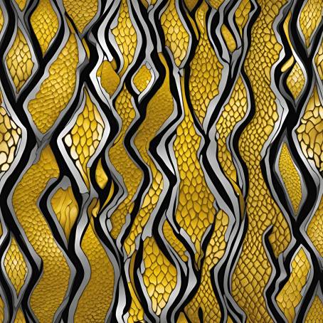 Highly intricate and detailed patterns on reticulated python skin