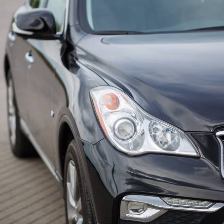 HighTech Headlight CloseUp on Luxury Car