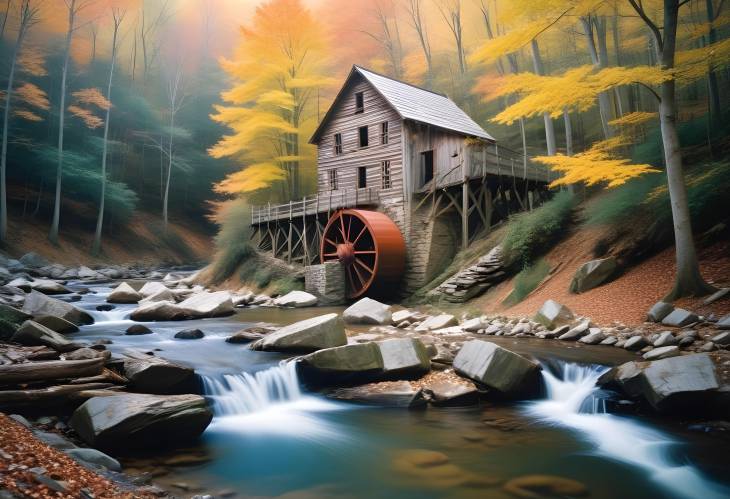 Historic Old Mill in the North Carolina Mountains