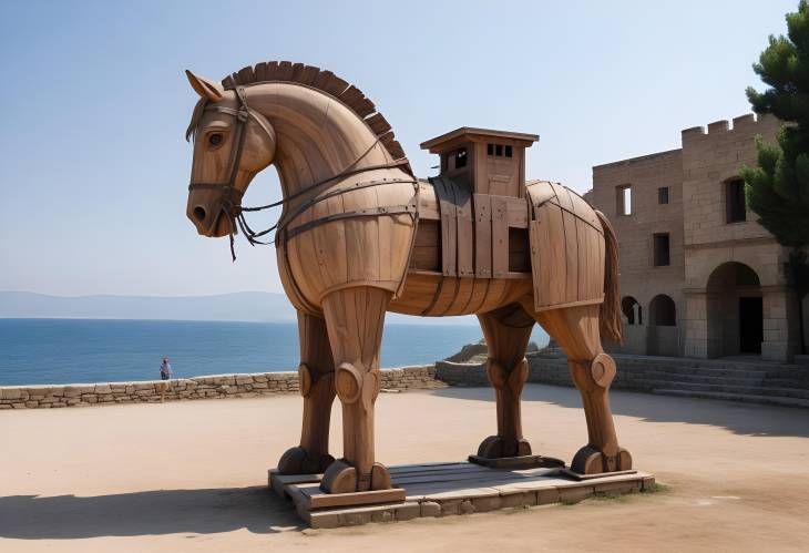 Historic Wooden Trojan Horse in Canakkale A Tribute to the Troy Movie