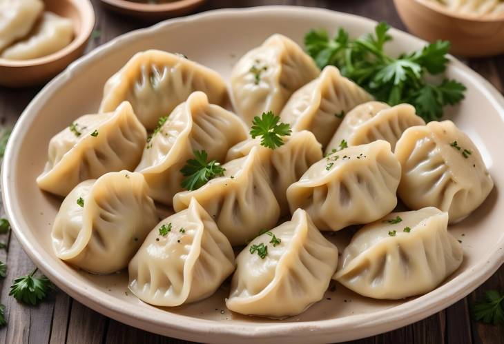 Homemade Crispy Dumplings with Onion and Parsley  A Perfect Snack