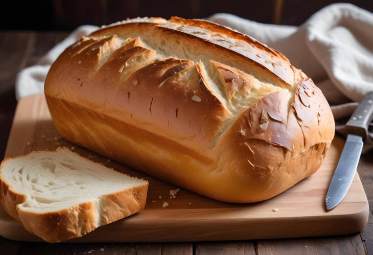 Homemade Rustic Bread with a Crispy Crust