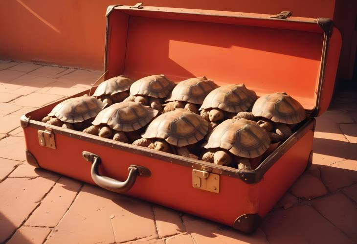 Illegal Animal Smuggling Tortoise Shells Found in Damaged Suitcase