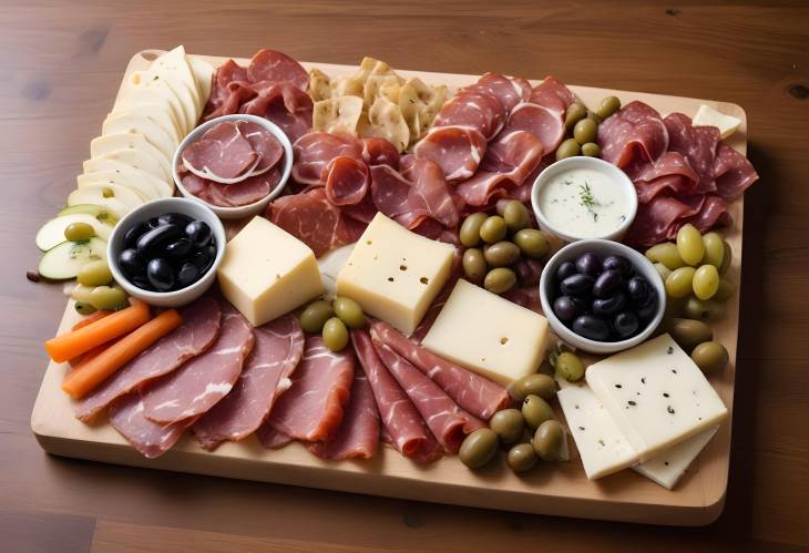 Indulgent Charcuterie Meats, Cheeses, and Treats