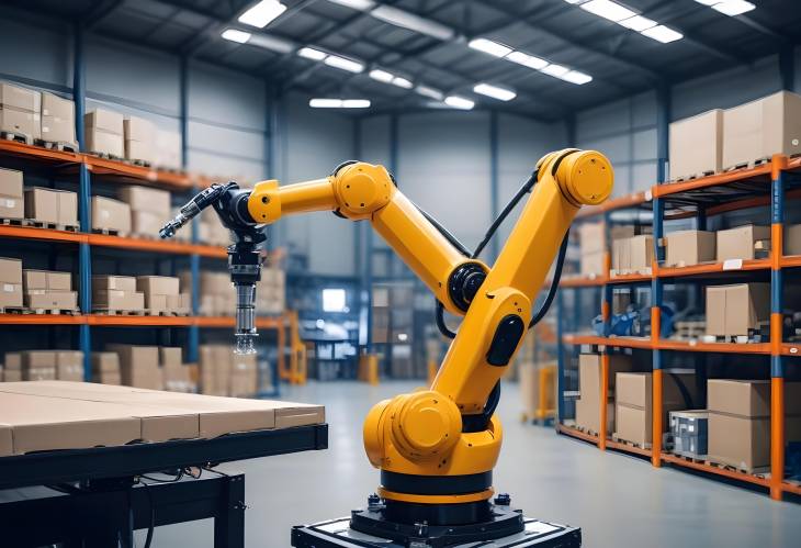 Industry 4.0 Smart Robot Arm Systems for Automated Factory and Warehouse Management