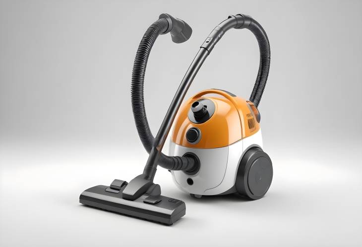 Innovative Vacuum Cleaner 3D Illustration Isolated on White Background