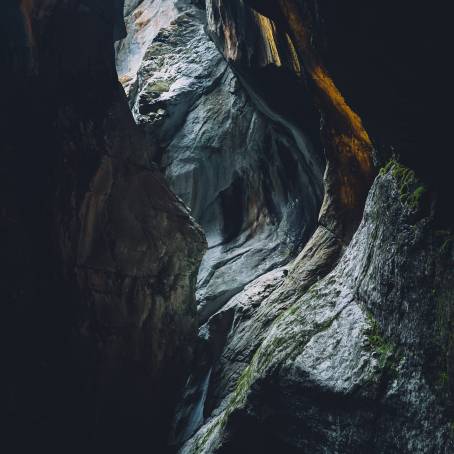 Inside View of Jaskinia Mylna Cave in Tatra Mountains