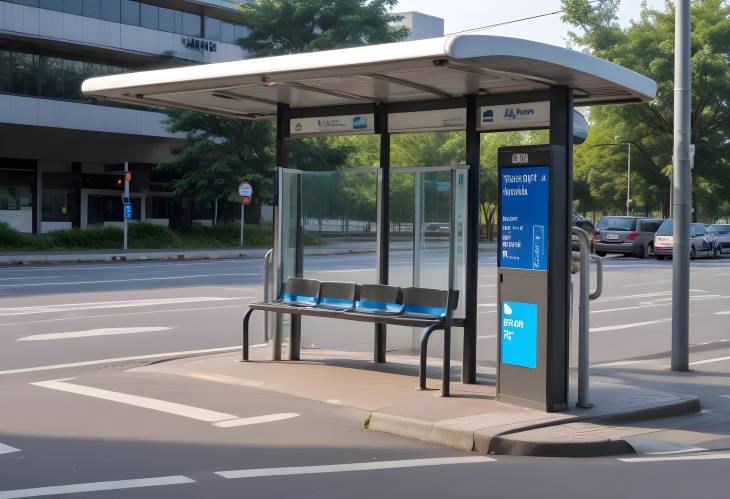 Interchange Stop Passengers Awaiting the Next Bus Journey