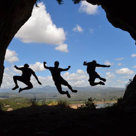 Interior View of Jaskinia Mylna Cave in Polish Tatra Mountains