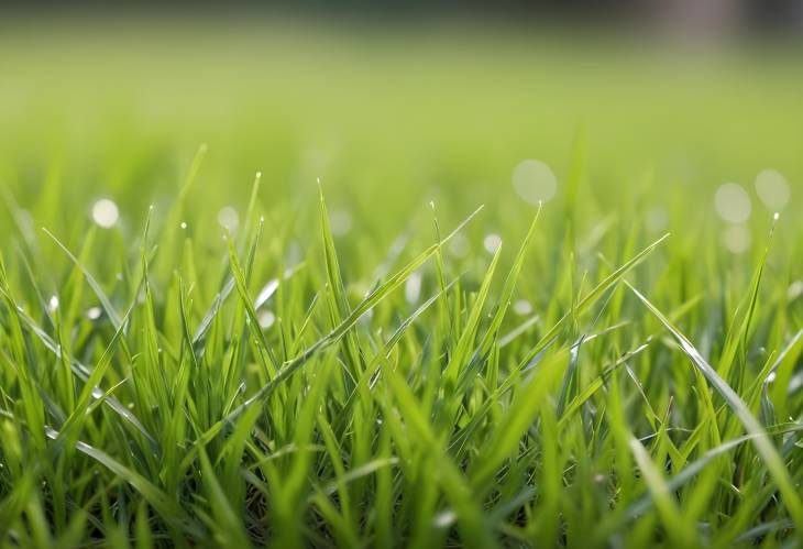 Intimate Close Up of Grass with Blurry Background Effect