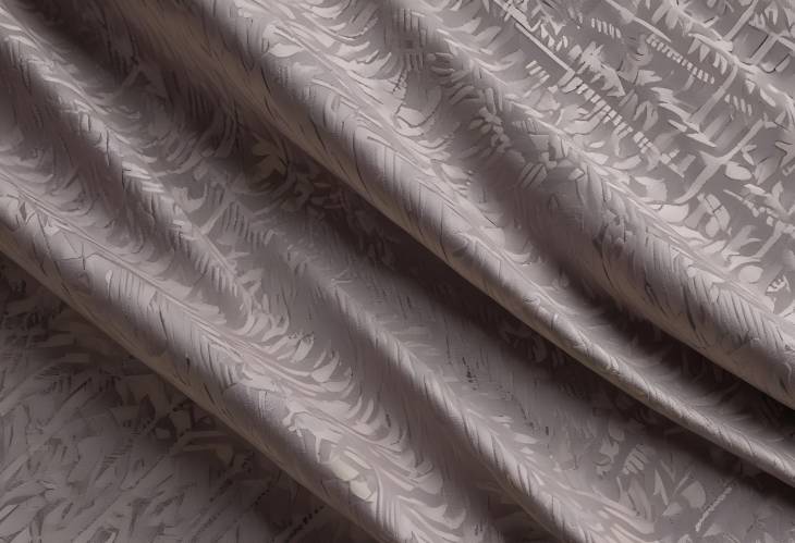 Intricate Jacquard Cotton Fabric with Processed Cuts, Oblique Binding  Lining Seam, Detailed Design