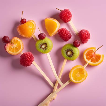 Irresistibly Crispy Sugar Coated Fruit on a Stick A Sweet and Crunchy Delight