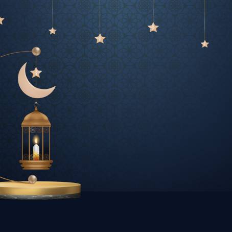 Islamic Greeting Cards for Eid Ul Adha and Ramadan Kareem with Moon