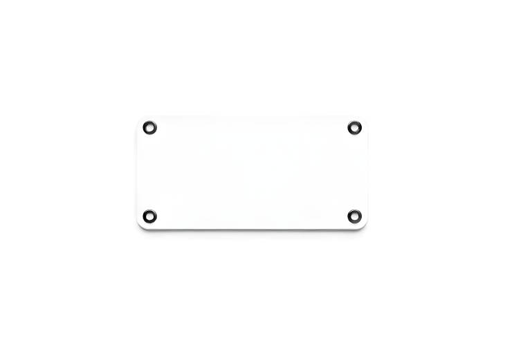 Isolated Blank Name Tag on White Background