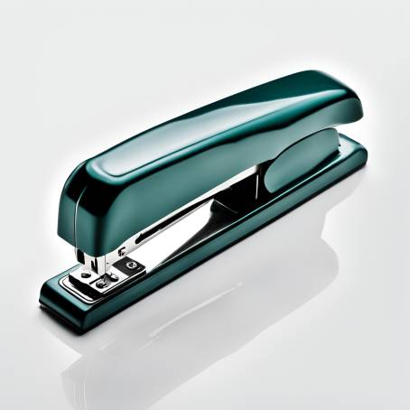 Isolated Office Stapler on White Surface Essential Desk Tool