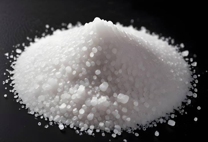 Isolated Salt on Dark Background A Classic Culinary Ingredient