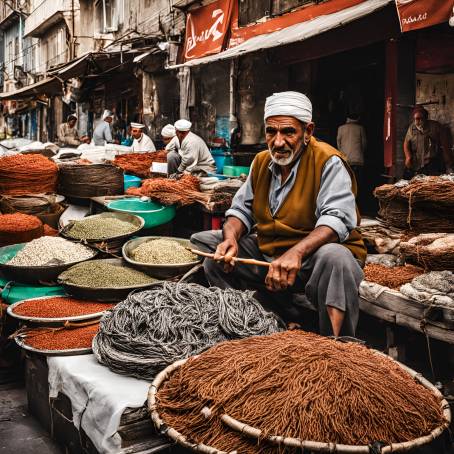 Istanbul Bazaar Fisherman Fresh Seafood and Busy Market Vibes