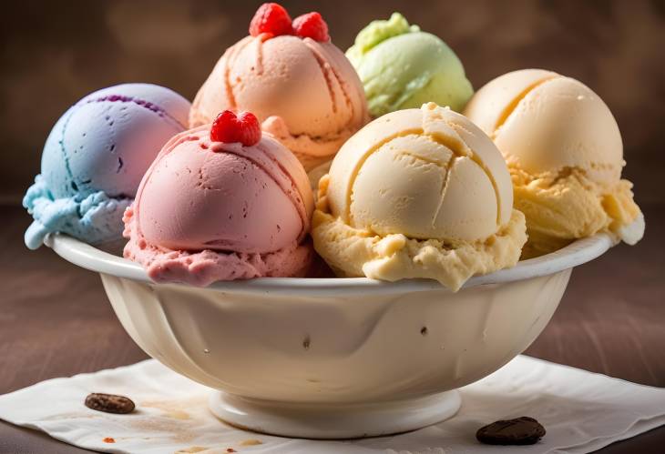 Italian Gelato Rich and Dense Ice Cream, Made with Milk, Cream, and Intense Flavorings