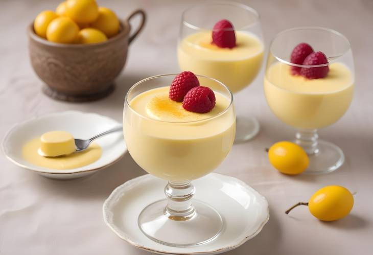 Italian Zabaglione Light, Frothy Custard Made with Egg Yolks and Wine