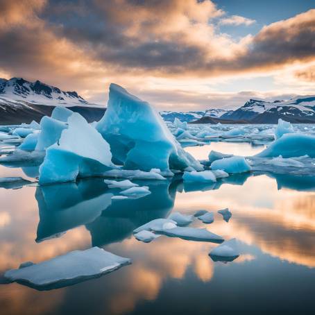 Jokulsarlon Glacier Lagoon Iceland Majestic Iceberg Wonderland