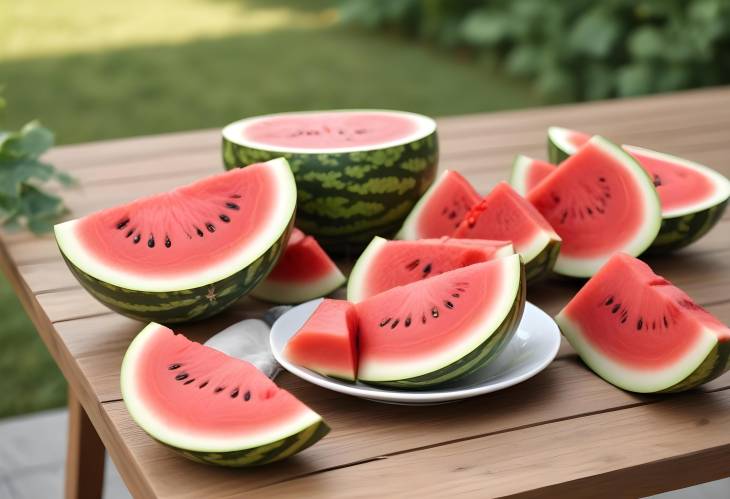 Juicy Slices of Watermelon Perfect for Outdoor Gatherings