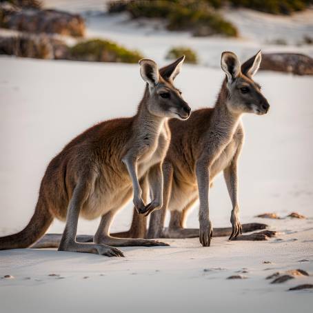 Kangaroos at Lucky Bay Australian Coastal Wildlife