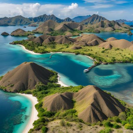 Kelor Island Scenic Wonder in Komodo National Park, Indonesia