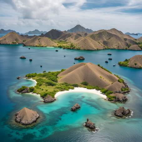 Kelor Island Views Majestic Scenery in Komodo National Park, Indonesia