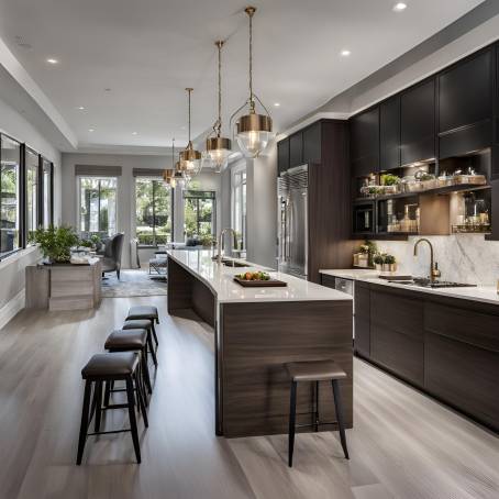 Lavish Living Stunning Kitchen and Dining Room