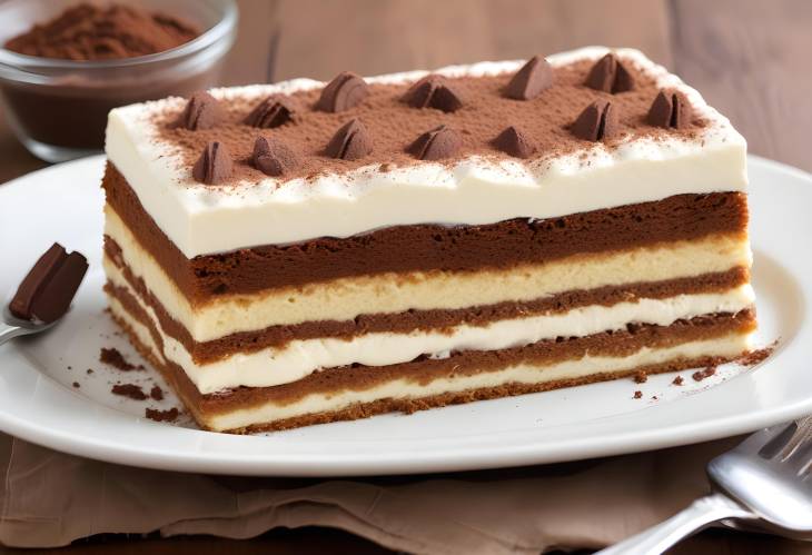 Layers of Espresso and Mascarpone in Classic Tiramisu